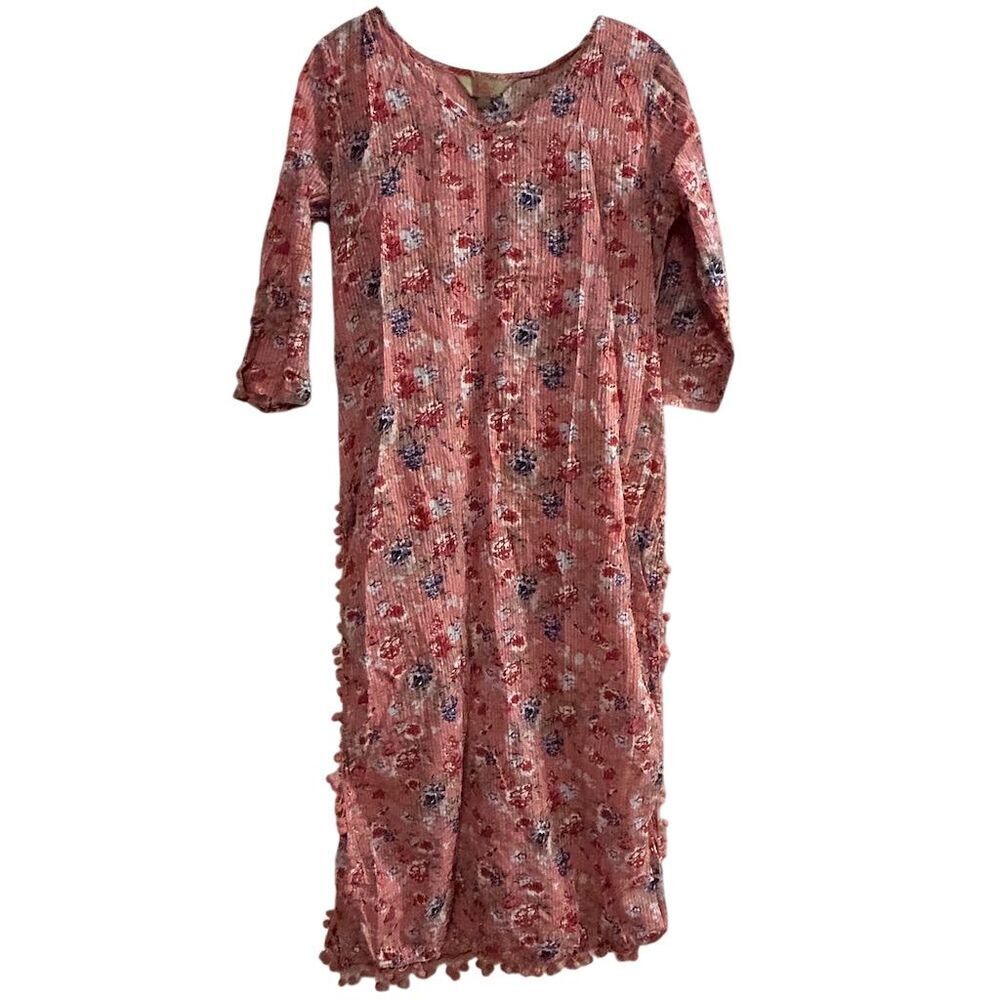 Anouk Women's Floral Print‎ Maxi Dress Multicolor Size L Casual Spring